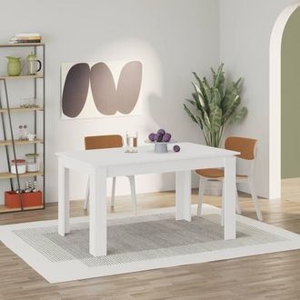 Decortie Tolmen Extendable Dining Table 120cm 4 Seater in White | Size: 2 Pack