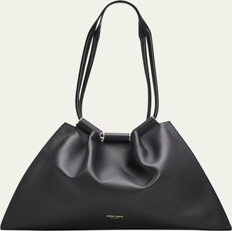 Giorgio Armani Medium Lamb Leather Shopper Tote Bag