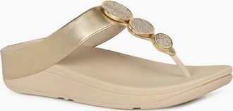 FitFlop Fitflop Womens Halo Womens Toe Post Sandals - Platino - Size: 6.5