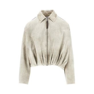 Loewe Draped denim jacket Woman 38