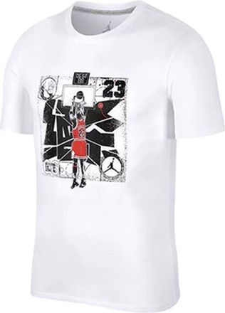 Nike Jordan Mens Air Jordan 14 White T-Shirt BQ2556-100