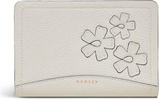 Radley London The Chancery - Cutwork Floral Medium Zip Around Wallet in Chalk at Nordstrom