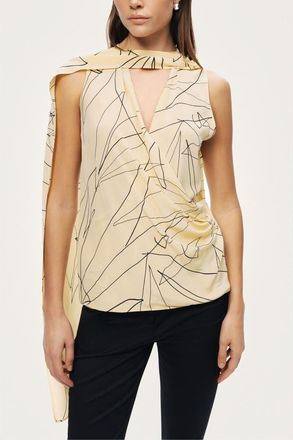 Nocturne Shawl Detail Blouse in Multi-Colored at Nordstrom, Size X-Large Eu