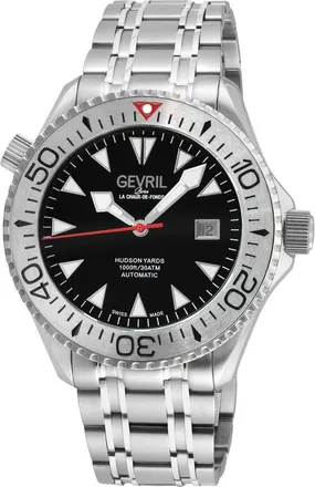 Gevril Group Hudson Yards Black Dial Mens Watch 48820