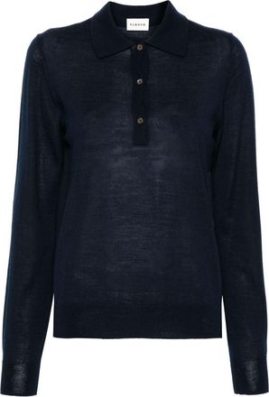 P.A.R.O.S.H. knitted polo sweater - women - Silk/Cashmere/Wool - S - Blue