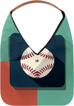 Generic Baseball Ball Background Reusable Lightweight Grocery Bags - Foldable Into Compact Pouch, Washable & Sturdy, Multipurpose for Shopping and Travel