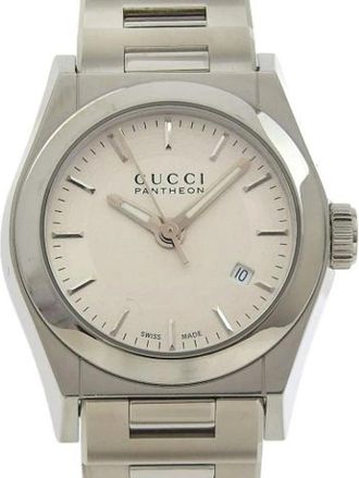 Gucci Pre-owned Watches, female, Gray, Size: ONE SIZE Pre-owned Stainless Steel Watch