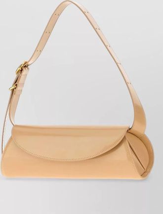 Jil Sander cannolo small leather clutch bag