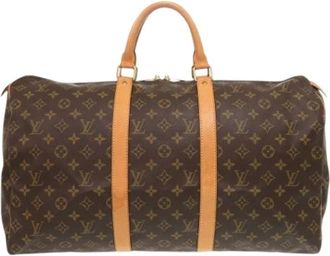 Louis Vuitton Pre-owned Vintage Weekendtas - unisex - Vintage Weekendtas - Bruin - ONE Size - Vintage