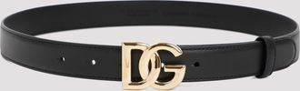 Dolce & Gabbana Leren riem met Dolce & Gabbana-logo