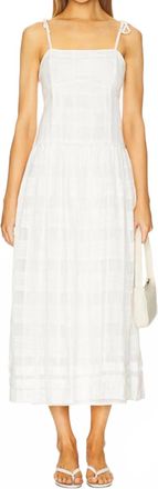 Rag & Bone Presley Plaid Dress In White