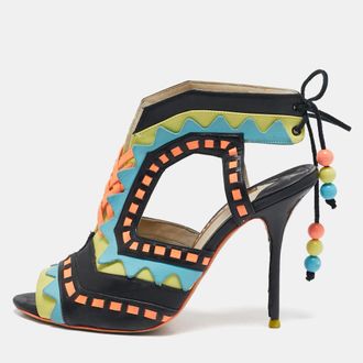 Sophia Webster Multicolor Leather Riko Cut Out Sandals