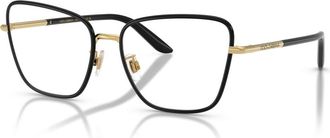 Dolce & Gabbana 55mm Cat Eye optical glasses in Black at Nordstrom