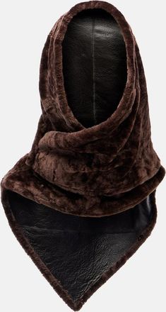 Nour Hammour Shearling scarf