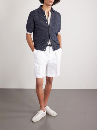 Brunello Cucinelli Linen and Cotton-Blend Polo Shirt