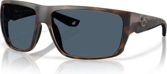 Costa Mens Fly Line Polarized Sunglasses In Matte Tortoise Gray