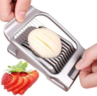 OEM Cortador De Huevos, Cocedor De Huevos, Cortador De Tomates De Aluminio Resistente, Alambre De Acero Inoxidable, Cortador De Huevos Multifuncional