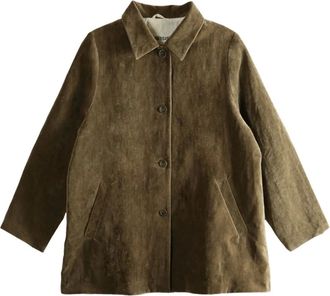 CASEY CASEY Soleil button-front collared jacket - Groen