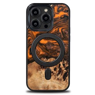 OEM Funda Bewood Unique Para Iphone 15 Pro - Naranja Con Magsafe