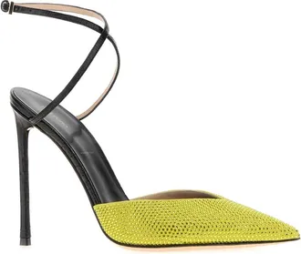 Tom Ford Ankle-Strap Pointed-Toe Heels - Yellow