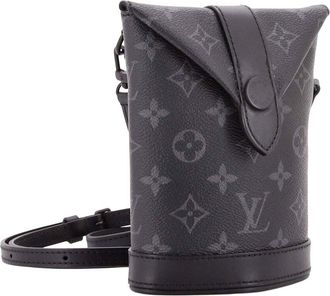 Louis Vuitton Black Monogram Eclipse Canvas Envelope Pouch (Authentic Pre- Loved)