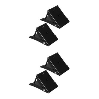 OEM 2 Piezas De Cu&ntilde;as Triangulares De Acero Antideslizantes Negras Para