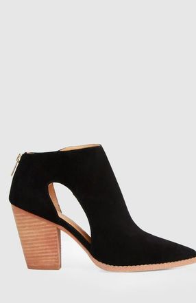 Belle & Bloom Midnight Special Suede Ankle Boot in Black at Nordstrom, Size 10