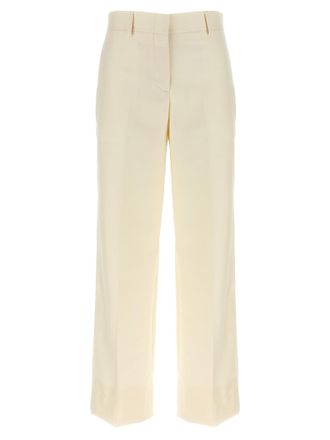 Brioni White Wool Dress Womens Pants