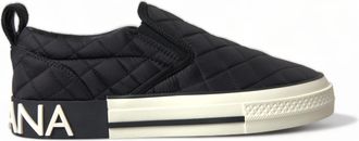 Dolce & Gabbana Black Quilted Slip On Low Top Sneakers Womens Shoes