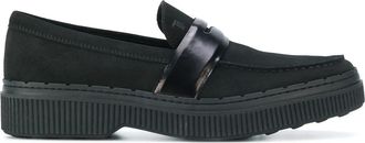 Tod's thick sole loafers - Zwart