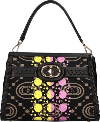 La Carrie Monogram Tas - Dames - Schoudertassen - Zwart - ONE Size - Leer - Tassen