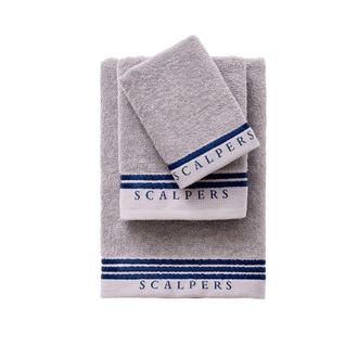 Scalpers Set de 3 toallas de algod&oacute;n gris 30x50+50x90+70x140 cm