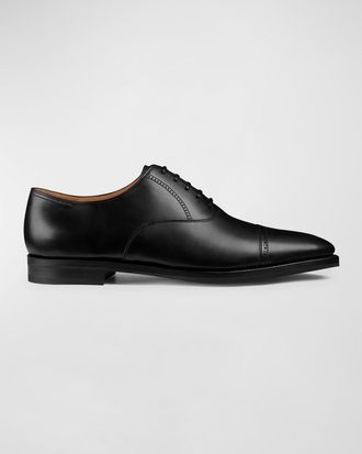 John Lobb Mens Bristol Cap-Toe Oxford Loafers
