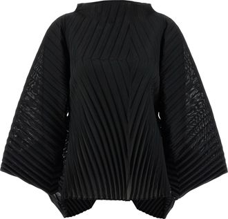 Issey Miyake Wave Pleats Camicie Nero-Donna