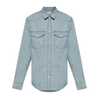 Isabel Marant Isabel Marant, Denim Shirts, male, Blue, Size: XL Denim shirt Vasco