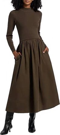 Marie Oliver Barrett Midi Dress In Carob