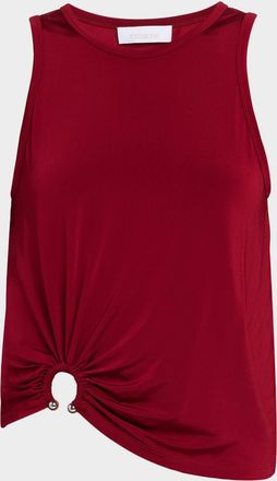 Paco Rabanne Gathered O-Ring Tank Top