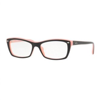 Ray-Ban Womens Rx5255 Eyeglasses In Black/ Pink