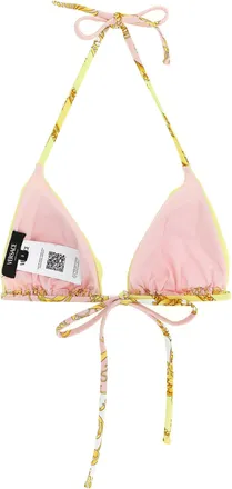 Versace Barocco Bikini Top - Yellow