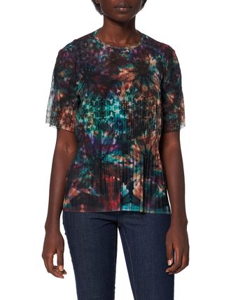 Desigual Womens Ts_Florence Night T-Shirt, Green, X-Small