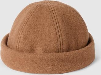 Gucci Wool Hat With Embroidery, Size XXL, Brown, Wool