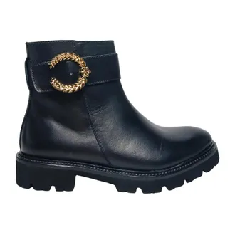 Pollini Ankle Boots, female, Black, Size: 9 1/2 US stivali e stivaletti Pelle