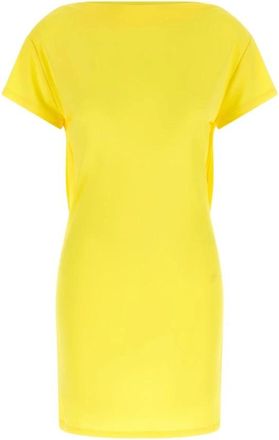 Jacquemus La Robe Mistral mini dress - Dames - Korte kleedjes - Geel - M - Kleedjes