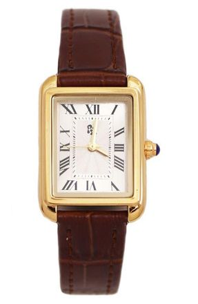 Petit Moments Palome Watch, 95mm x 65mm in Brown Croc at Nordstrom
