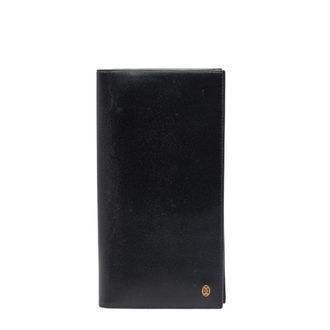 Cartier Black Leather Long Wallet (Bi-Fold) (Pre-Owned)