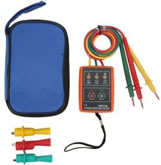 OEM Sm852b Probador De Rotaci&oacute;n Trif&aacute;sico, Medidor De Rotaci&oacute;n Digital Trif&aacute;sico Port&aacute;til Y De Amplio Rango Para Pruebas El&eacute;ctricas Con Pinza, Ca 60-600v