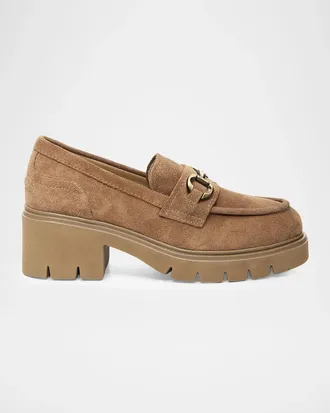 Nero Giardini 60mm Suede Bit Loafers