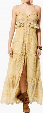 Isabel Marant Paule Dress In Light Ochre