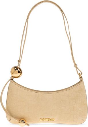 Jacquemus Le Bisou Perle Shoulder Bag - Dames - Schoudertassen - Beige - ONE Size - Katoen - Tassen