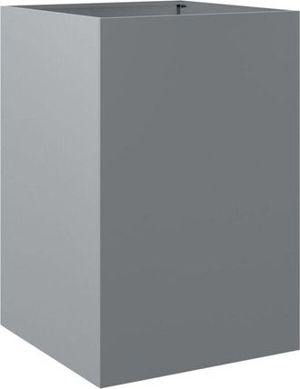 vidaXL Vidaxl - Jardinera de acero galvanizado plateado 52x48x75 cm